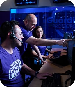 Guardian team members in Guardian Protection monitoring center